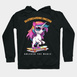 SKATEBOARDING UNICORN Hoodie